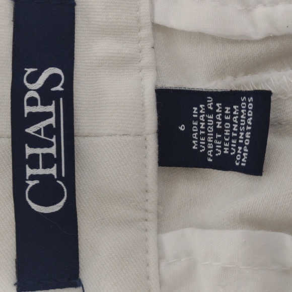 Chaps White Denim Capris, size 6 - Picture 5 of 9